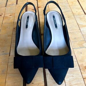Zara Suede Slingback Heel EU 38